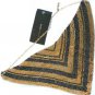 NEW BCBG MAX AZRIA TRIBAL INSPIRED GOLD BLACK METAL MESH NECKLACE