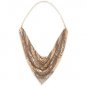 NEW BCBG MAX AZRIA TRIBAL INSPIRED GOLD BLACK METAL MESH NECKLACE