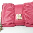 NEW BCBG MAXAZRIA MINI LEATHER FUSCHIA BOW WRISTLET