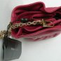 NEW BCBG MAXAZRIA MINI LEATHER FUSCHIA BOW WRISTLET