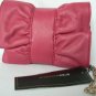 NEW BCBG MAXAZRIA MINI LEATHER FUSCHIA BOW WRISTLET