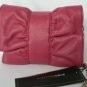 NEW BCBG MAXAZRIA MINI LEATHER FUSCHIA BOW WRISTLET
