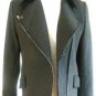 NEW BCBG MAXAZRIA WOOL BLEND DARK GREEN OLIVE COAT 8