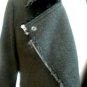 NEW BCBG MAXAZRIA WOOL BLEND DARK GREEN OLIVE COAT 8