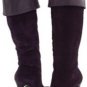 NEW BCBG GENERATION ASHA BLACK CROSTA/TUMBLED LEATHER BOOTS 8