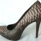 NEW SNAKE 100%  BROWN LEATHER ATLANTICCITY ALDO SHOE 9