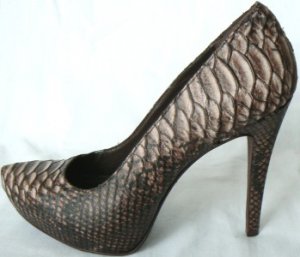 NEW SNAKE 100%  BROWN LEATHER ATLANTICCITY ALDO SHOE 9