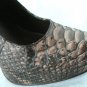 NEW SNAKE 100%  BROWN LEATHER ATLANTICCITY ALDO SHOE 9