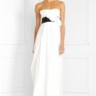 NWT BCBG MAXAZRIA SILK WHITE FLORAL APPLIQUE DRESS 10