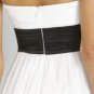 NWT BCBG MAXAZRIA SILK WHITE FLORAL APPLIQUE DRESS 10