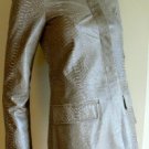 NEW BCBG MAXAZRIA TART LEATHER SNAKE PRINT JACKET TRENCH COAT XXS