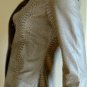 NEW BCBG MAXAZRIA TART LEATHER SNAKE PRINT JACKET TRENCH COAT XXS