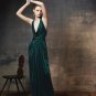 $298 NWT BCBG MAXAZRIA DARK TEAL COWL NECK JEWEL GOWN