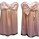 $298 NWT BCBG MAXAZRIA PETAL PINK BOW DETAIL MINI DRESS