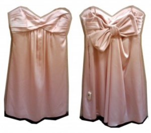 $298 NWT BCBG MAXAZRIA PETAL PINK BOW DETAIL MINI DRESS