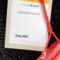 $978 NEW BCBG MAXAZRIA RUNWAY SEQUIN EMBELLISHED SILK BLACK DRESS L
