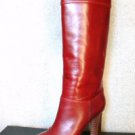 BURGUNDY DOLCE & GABBANA YOOX LEATHER BOOT SZ 9.5