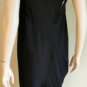 $523 BCBG MAXAZRIA RUNWAY BLACK STRAPLESS PEBBLE CREPE DRESS ASSIMMETRICAL L
