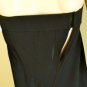 $523 BCBG MAXAZRIA RUNWAY BLACK STRAPLESS PEBBLE CREPE DRESS ASSIMMETRICAL L