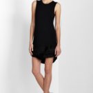 NEW BCBG MAXAZRIA JERSEY SMALL BLACK ROSETTE APPLIQUE SHIFT DRESS M