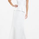 $718 NWT BCBG MAXAZRIA JOSCELINE WEDDING WHITE SILK LACE DRESS GOWN 2