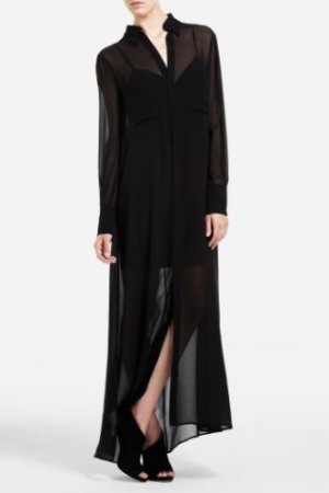 sheer maxi shirt