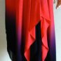 $478 NWT BCBG MAX AZRIA ROUGE OMBRE HALTER COCKTAIL DRESS L