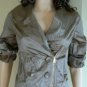 NEW ELEGANT CHIC BCBG MAX AZRIA CASUAL SILK JACKET XXS