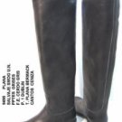 $500 NEW SENDRA  ALL LEATHER GRAY KNEE BOOTS 6