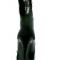 NEW SEXY 100% BLACK LEATHER AND SUEDE ALDO MID CALF BOOTIES 10