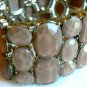 NEW CHIC BCBG MAXAZRIA COLOR STONE SILVER STUDDED BANGLE BRACELET