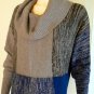 NEW ELEGANT BCBGMAXAZRIA COLOR BLOCK TUNIC SWEATER XS