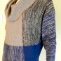 NEW ELEGANT BCBGMAXAZRIA COLOR BLOCK TUNIC SWEATER XS