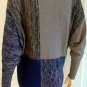 NEW ELEGANT BCBGMAXAZRIA COLOR BLOCK TUNIC SWEATER XS