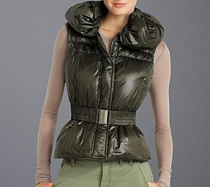 NWT BCBG MAXAZRIA OLIE QUILTED DOWN NYLON VEST JACKET