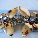 NEW BCBG MAX AZRIA RHINESTONE BROOCH GREY BELT XXS
