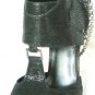 NEW SEXY BLACK PRINTED LIZARD LEATHER PUMP SHOE 7
