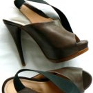 $400 NEW ANTONIO BARBATO NAPPA LEATHER PLATFORM SHOE 7
