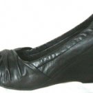 BRAND NEW BLACK OPEN TOE LEATHER WEDGE ALDO SHOES 9