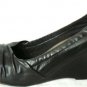 BRAND NEW BLACK OPEN TOE LEATHER WEDGE ALDO SHOES 9
