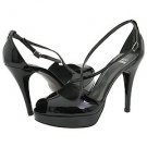 NEW STUART WEITZMAN BLACK PATENT PLATFORM SHOES   8.5