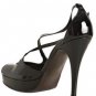 NEW STUART WEITZMAN BLACK PATENT PLATFORM SHOES 8.5