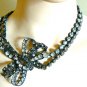 NEW CHIC NEW BCBG MAX AZRIA RHINESTONE STUD NECKLACE
