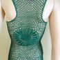 NEW BCBG GIRL GREEN SEQUIN CROCHET SLEEVELESS TOP S