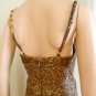 NEW BCBG MAXAZRIA LEOPARD GOLD CHAIN CHIFFON GOWN 8