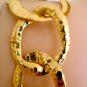 NEW BCBG MAXAZRIA LEOPARD GOLD CHAIN CHIFFON GOWN 8