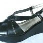 NEW COACH MOLLIE BLACK LEATHER PLATOFRM SHOES SANDAL 11