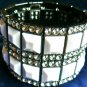 NEW CHIC BCBG MAX AZRIA WHITE STUDDED BANGLE BRACELET