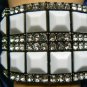 NEW CHIC BCBG MAX AZRIA WHITE STUDDED BANGLE BRACELET