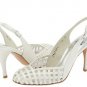 STUART WEITZMAN MAPSLING WHITE SATIN BRIDAL SHOE 9